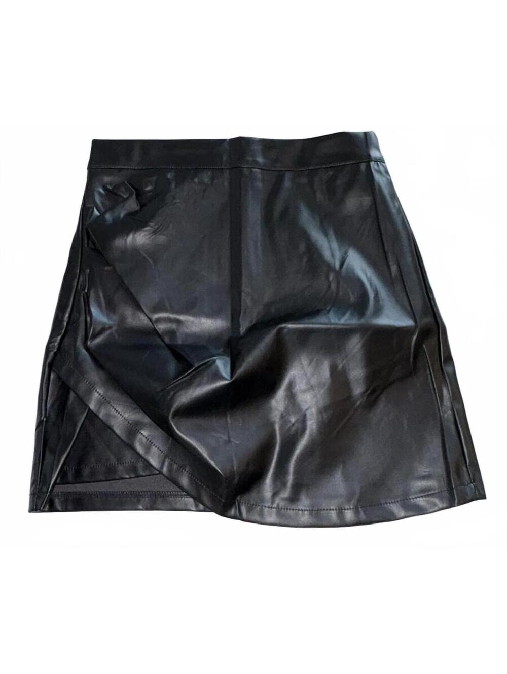 New W/O Tags, Faux Leather Skirt, Size M